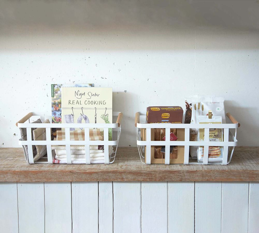 Tosca Dual-Handle Storage Basket - Set of 2 | Pottery Barn (US)