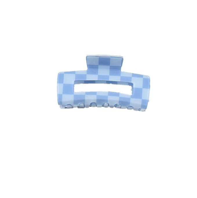 3.15" Nonslip Checkered Rectangle Jaw Clips - Strong Hold Hair Accessories for Women's Thick Hair... | Amazon (US)