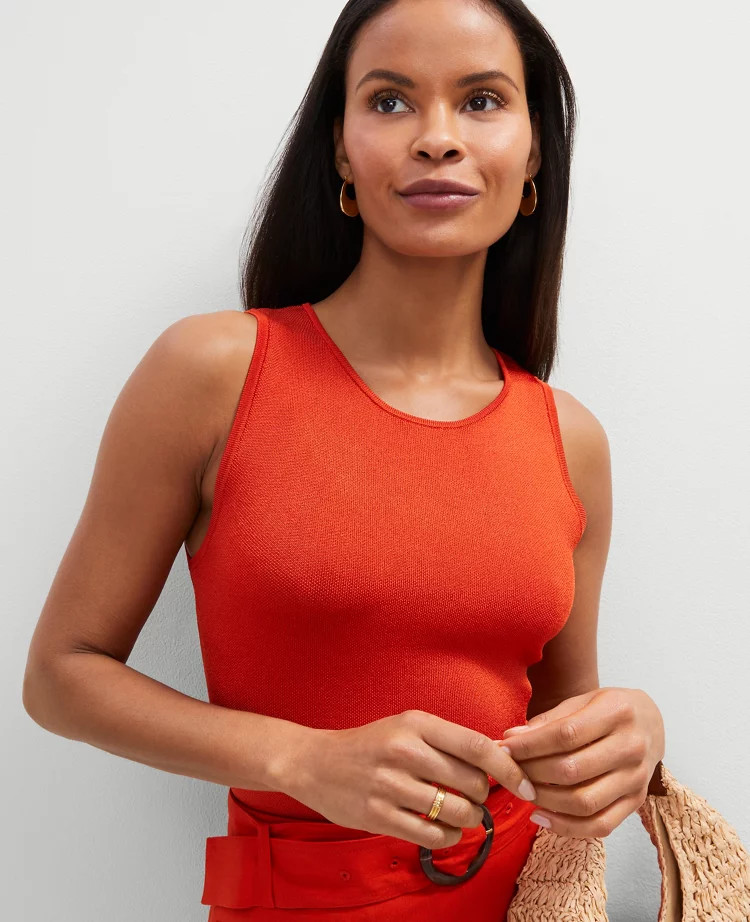 Petite Crew Neck Shell | Ann Taylor