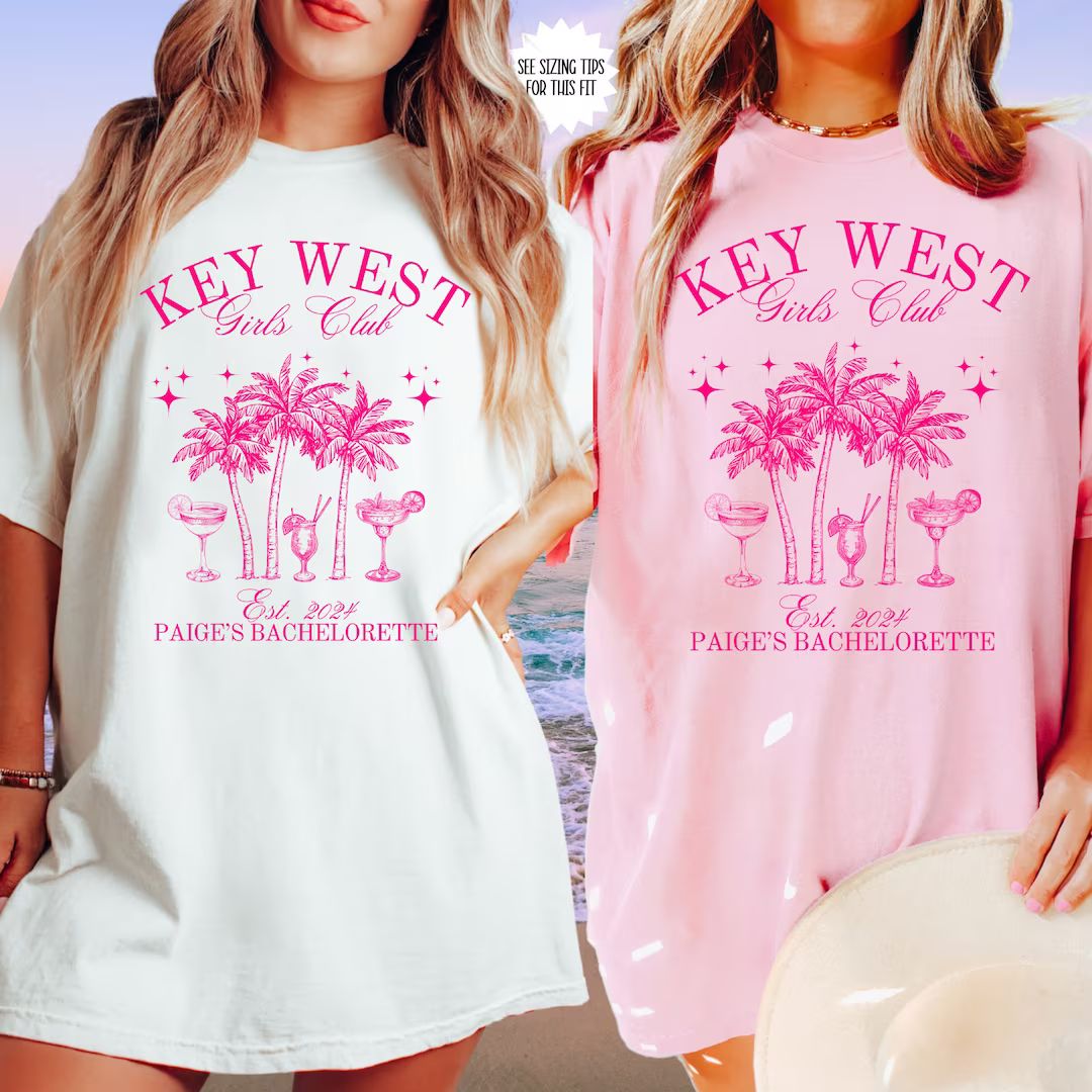 Custom Bachelorette Shirts, Comfort Color Beach Bachelorette, Personalized Luxury Bachelorette, S... | Etsy (US)