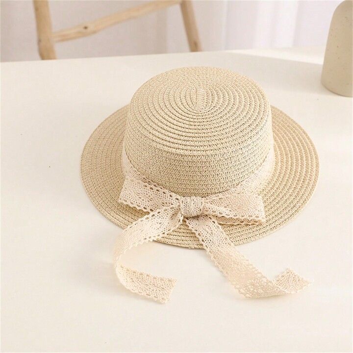 2-3y Toddler Knitted Straw Hat, 3-8y Boys/Girls' Fashionable Sun-Protection Hat With Personality ... | SHEIN