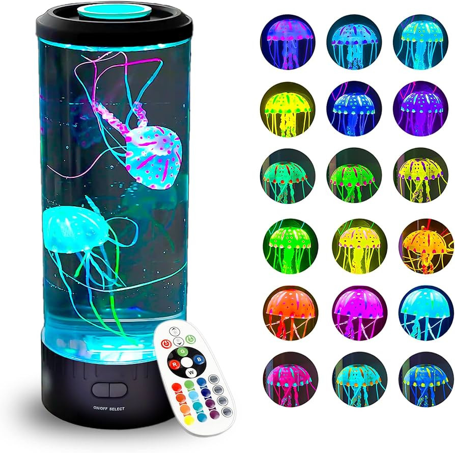 Brewish Giftable Jellyfish Lamp, Nightly Super Lifelike Desk Mood Jellyfish Aquarium,Electric Jel... | Amazon (US)