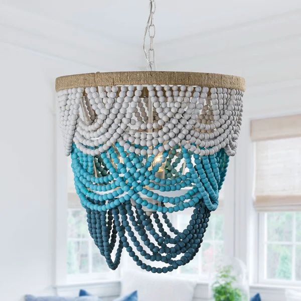 Graddy 4 - Light Unique Empire Chandelier with Beaded Accents | Wayfair North America