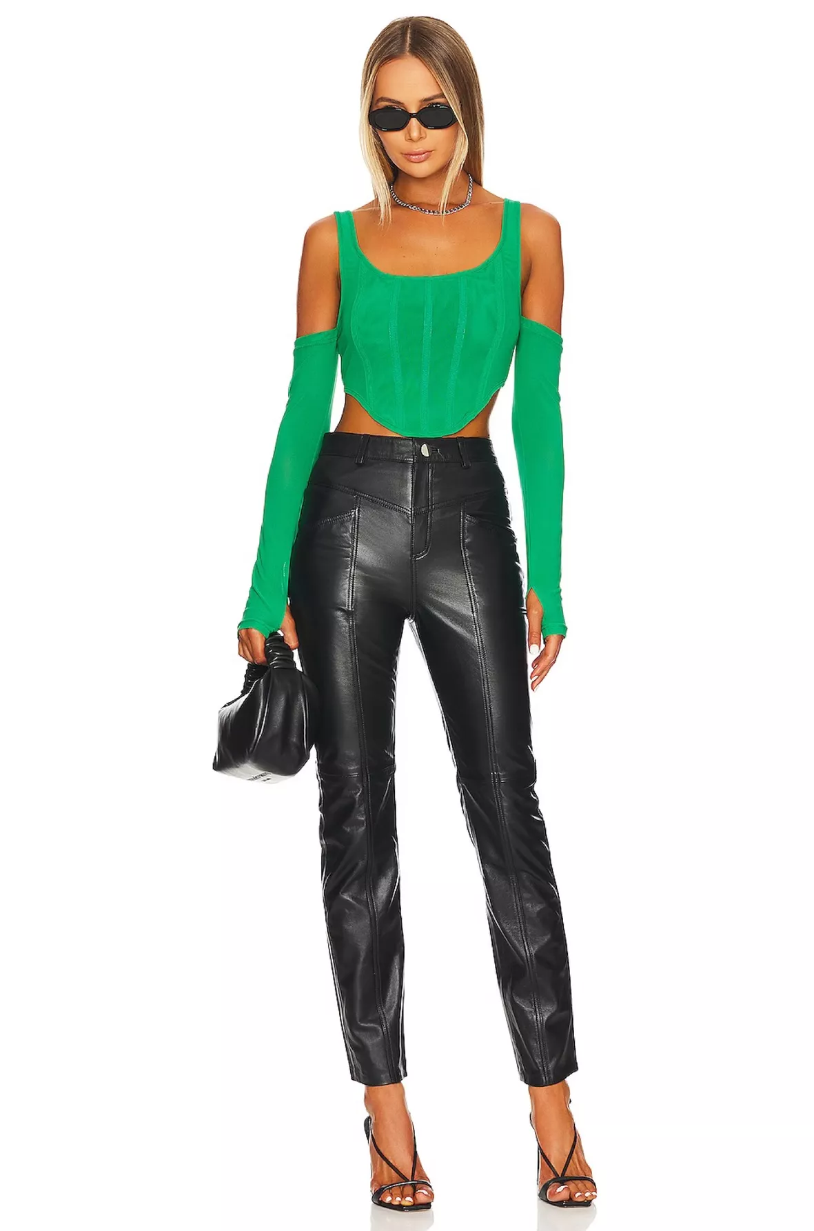 BY.DYLN Aria Corset Top in Green … curated on LTK