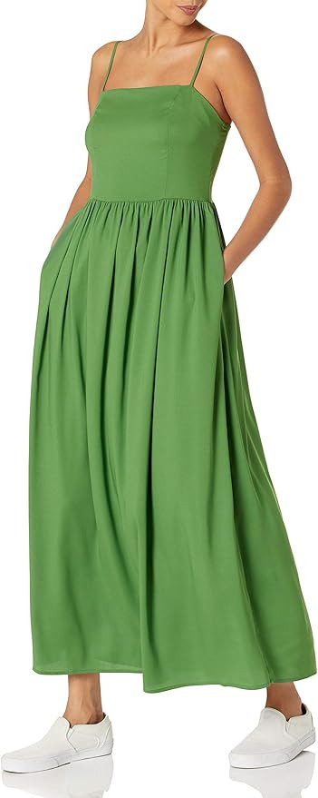 Goodthreads Women's Georgette Smock-Back Cami Maxi Dress | Amazon (US)