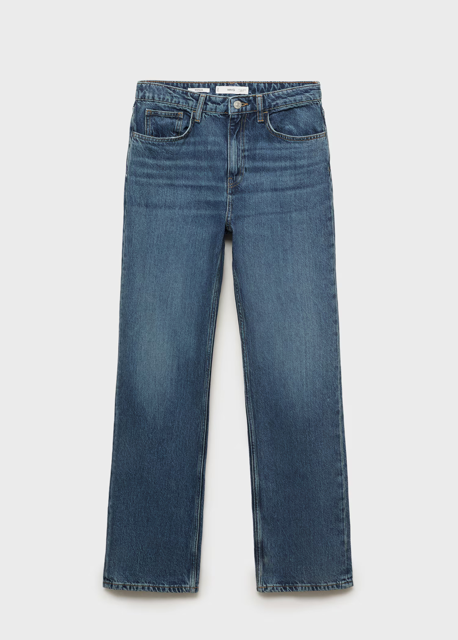 Matilda high-rise straight jeans | MANGO (UK)