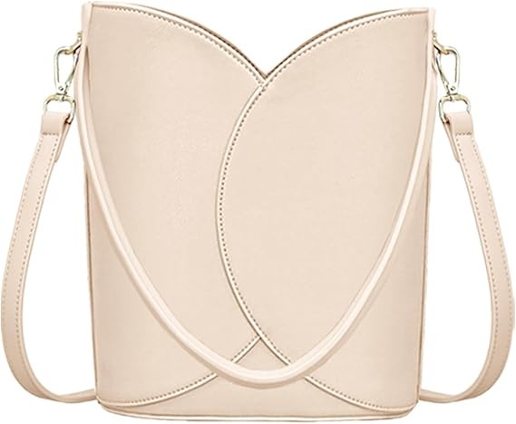 Bucket Bag for Women - Adjustable CrossbodyHobo Purse Trendy Vegan Leather Designer Ladies Tote H... | Amazon (US)
