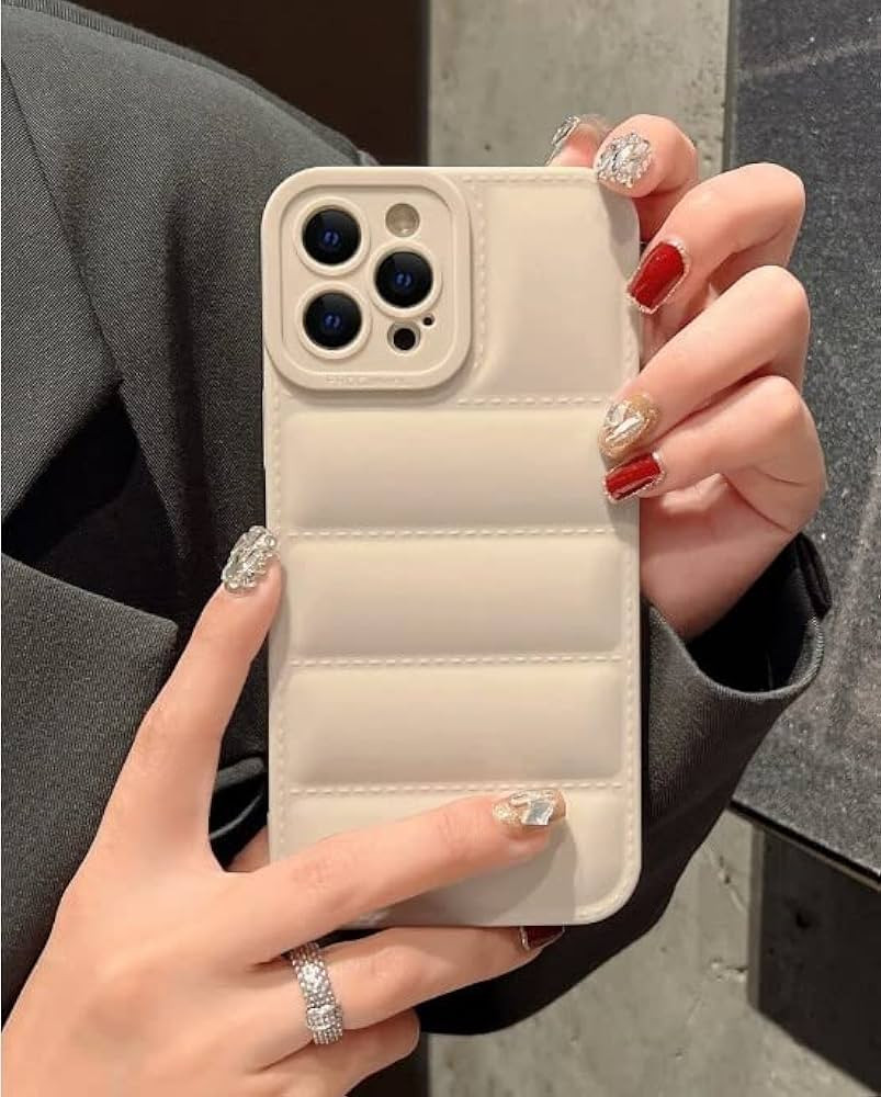 iPhone 14 Pro Max case - Cool Puffer Jacket Design - Soft Anti-Scratch TPU, Anti-Slip, Water Resi... | Amazon (UK)