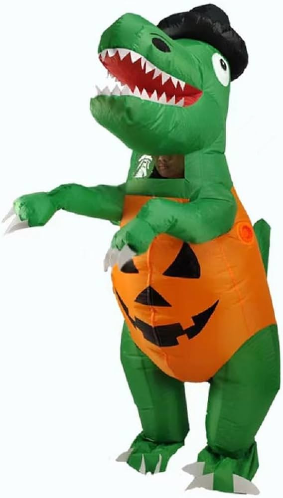 LETKIM Inflatable Pumpkin Dinosaur Costume Christmas Adult Blow up Birthday Holiday Party Costume... | Amazon (US)