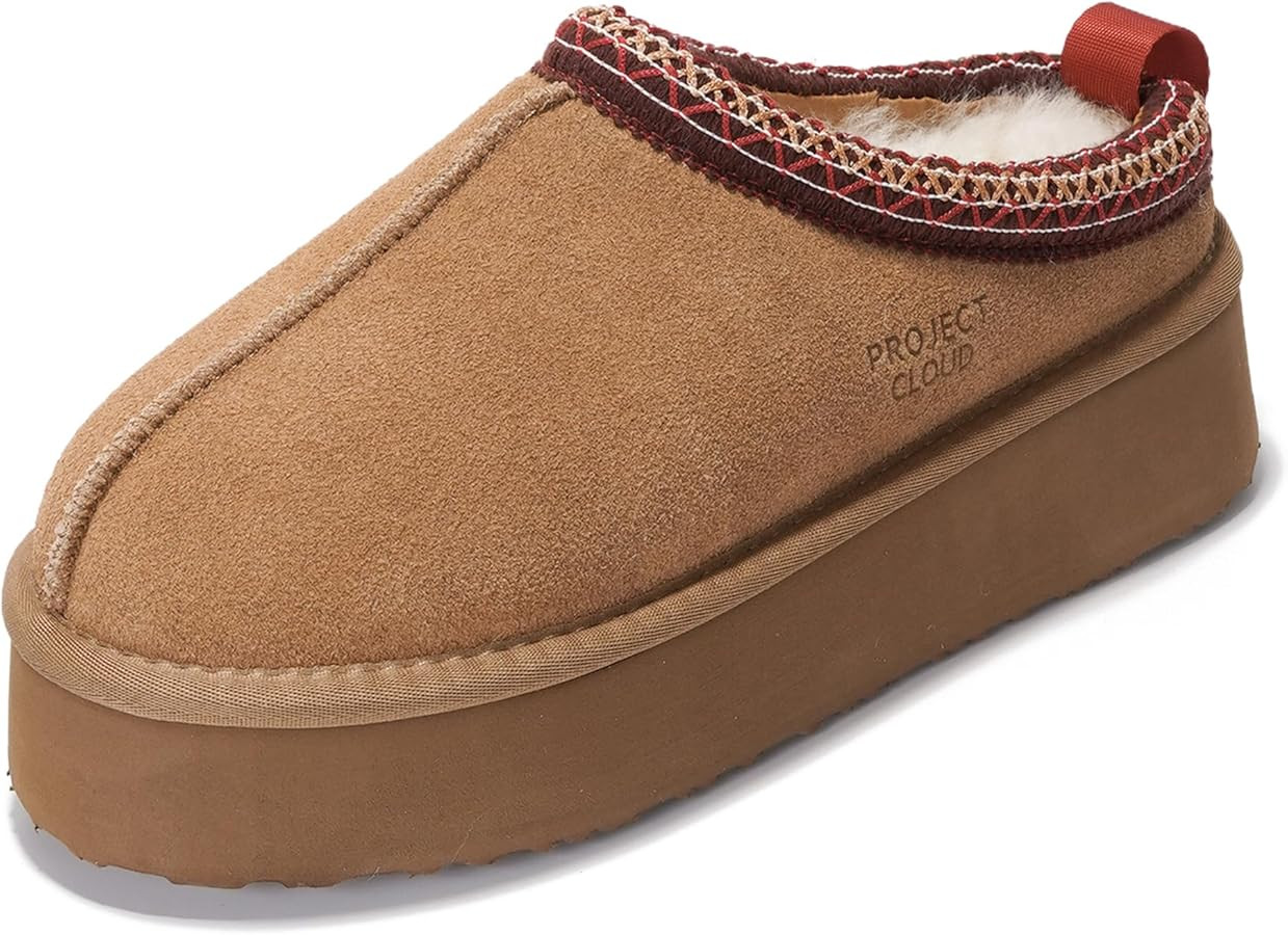 Project Cloud 100% Genuine Leather Platform Slippers for Women – Soft Memory Foam Womens Slippe... | Amazon (US)