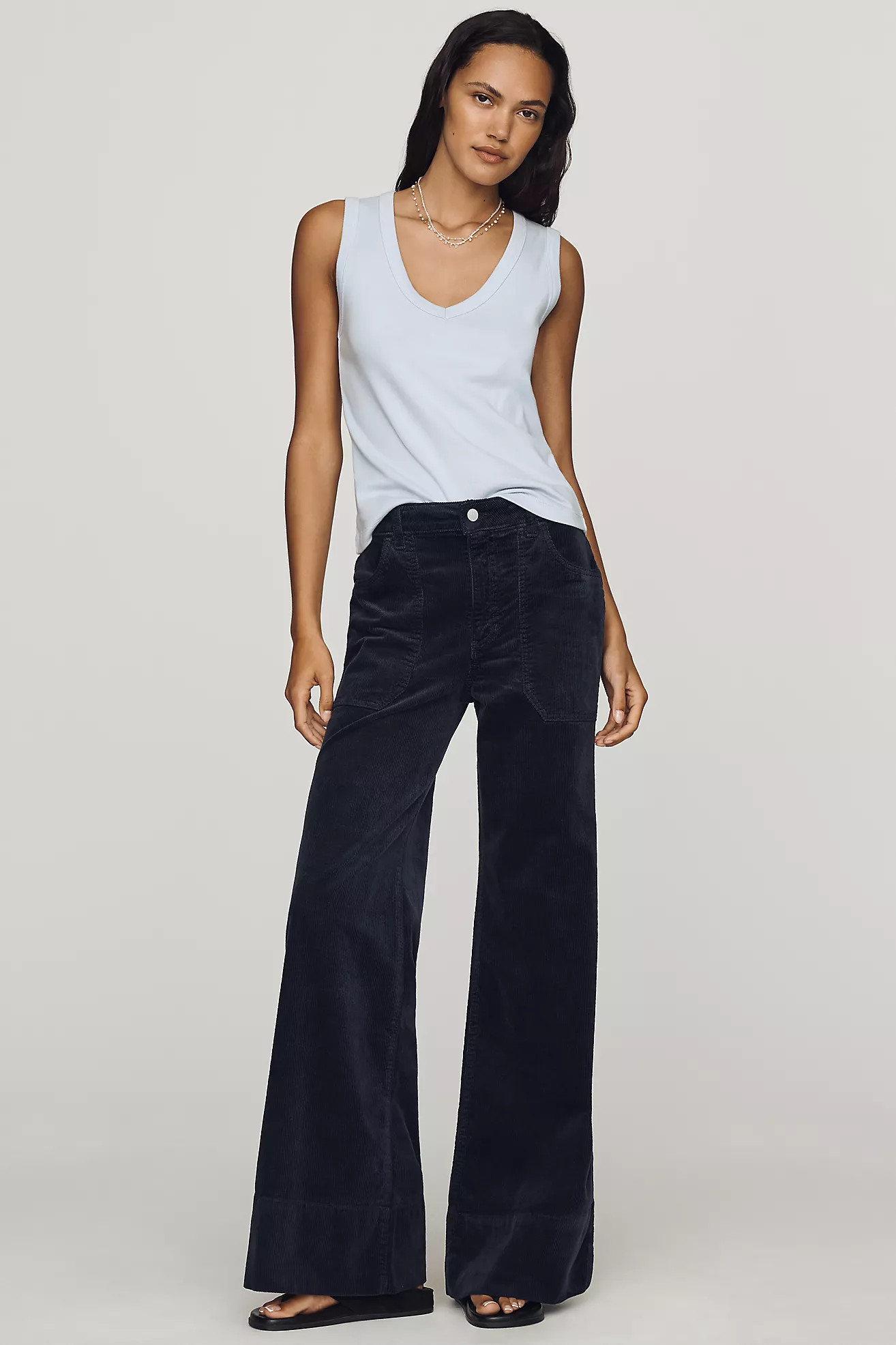 Rylan High-Rise Flare Jeans by Pilcro: Corduroy Edition | Anthropologie (US)
