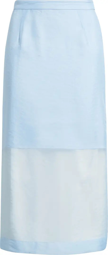 Organza Midi Pencil Skirt | Nordstrom