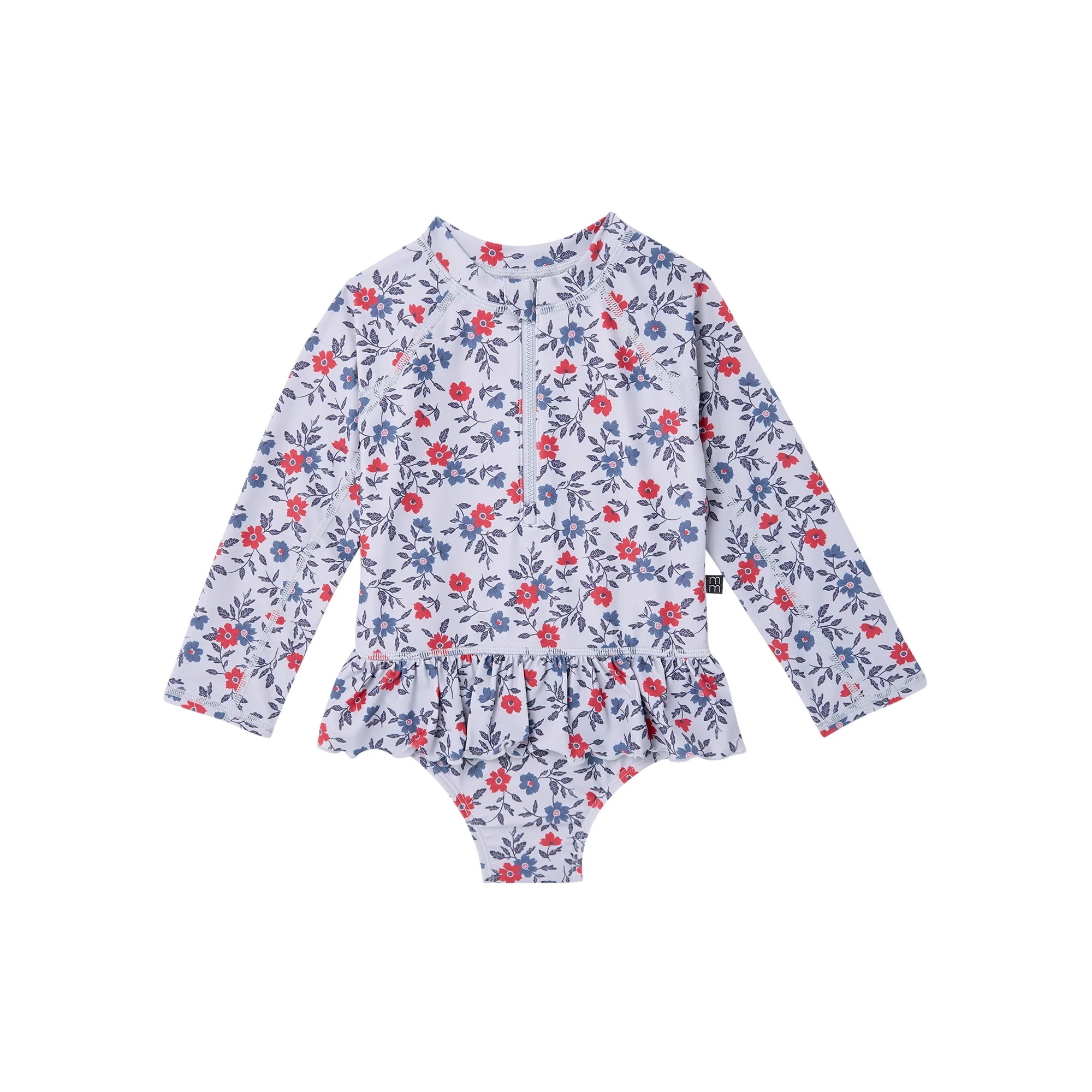 Modern Moments by Gerber Baby and Toddler Girl Rash Guard with Ruffles, Sizes 0/3M-5T | Walmart (US)