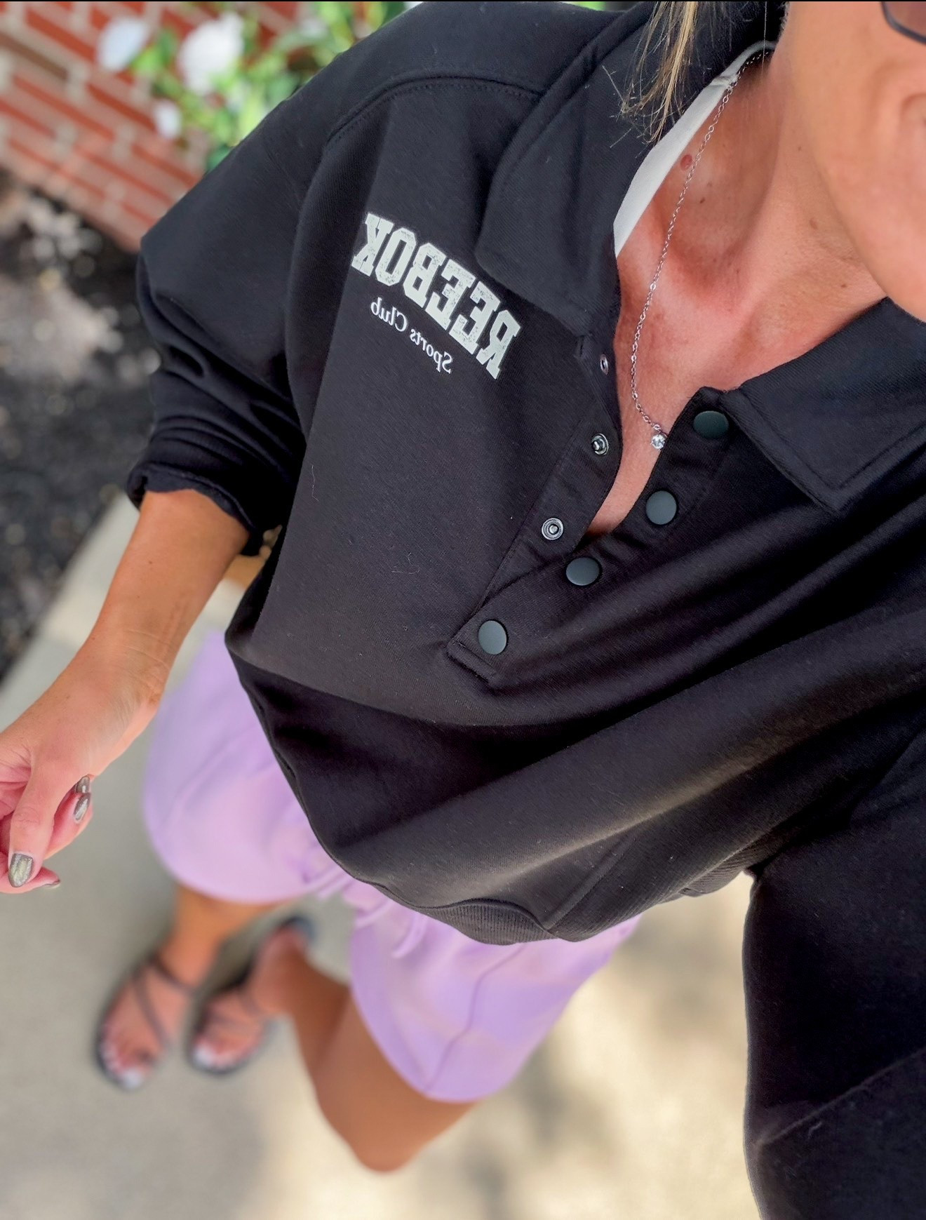 Sweatshirt now clearance priced in some sizes colors. Wearing small. Shorts medium.

#LTKSeasonal #LTKSaleAlert #LTKOver40