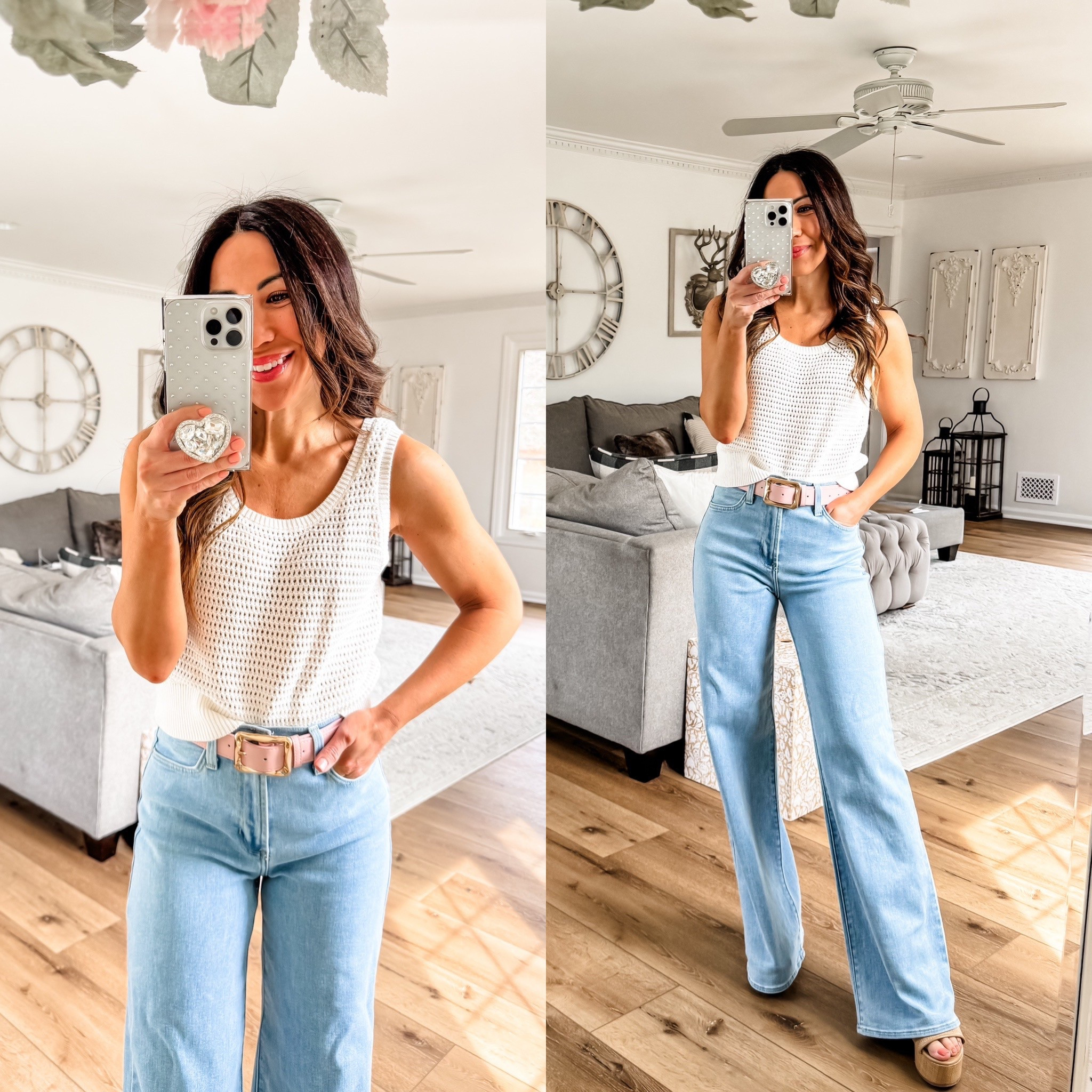 Code TAMMYL15. 25 flare jeans. Xs crochet tank. Wide leg jeans.

#LTKFindsUnder100 #LTKFindsUnder50 #LTKOver40