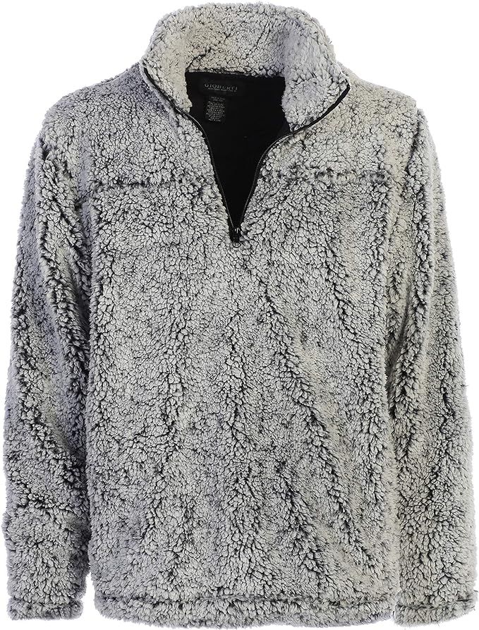 Gioberti Men and Women Super Soft Sherpa 1/4 Zip Pullover Sweater | Amazon (US)