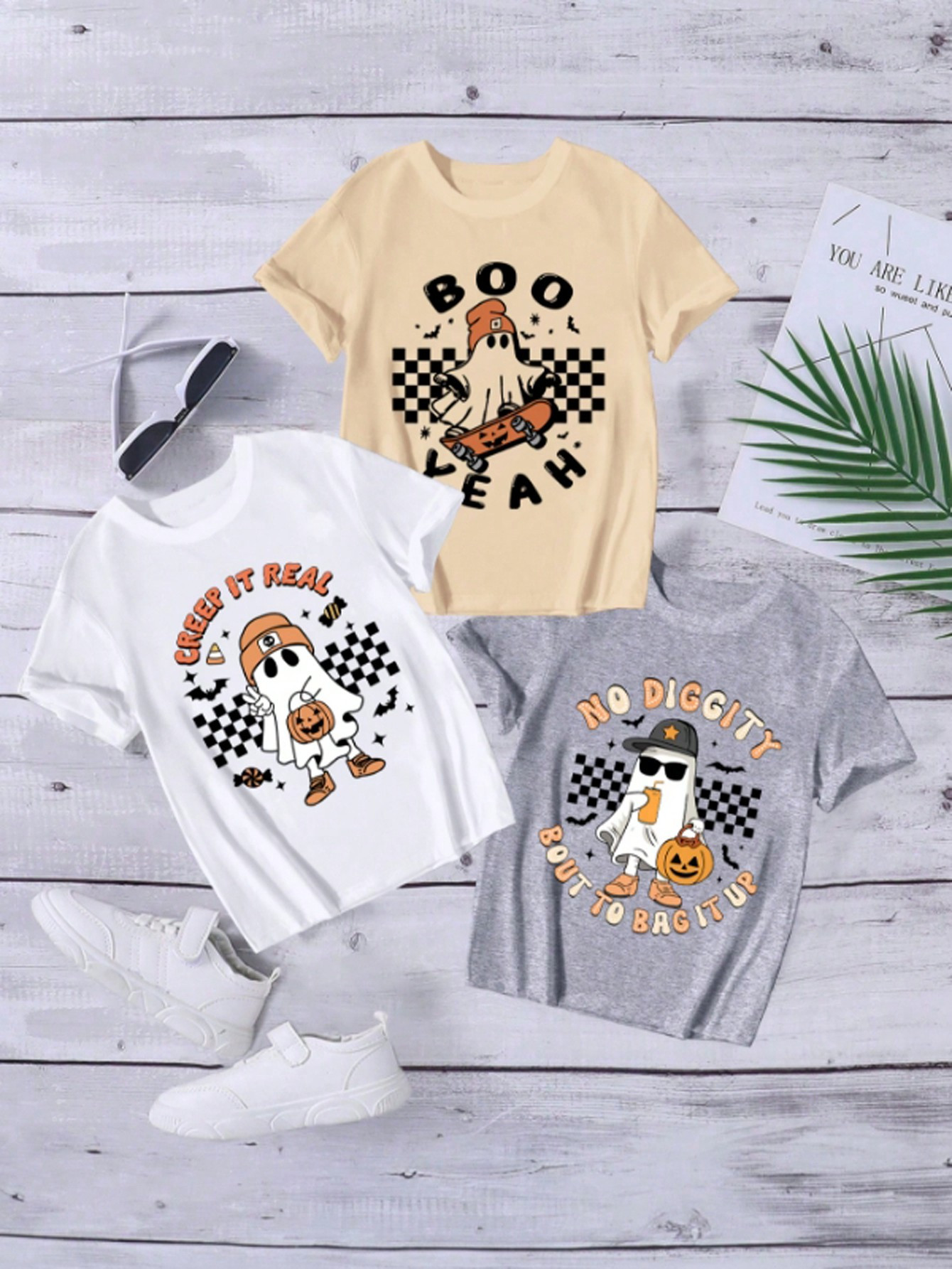 Boys' Casual Fashion Round Neck Printed Knit T-Shirt | SHEIN USA | SHEIN