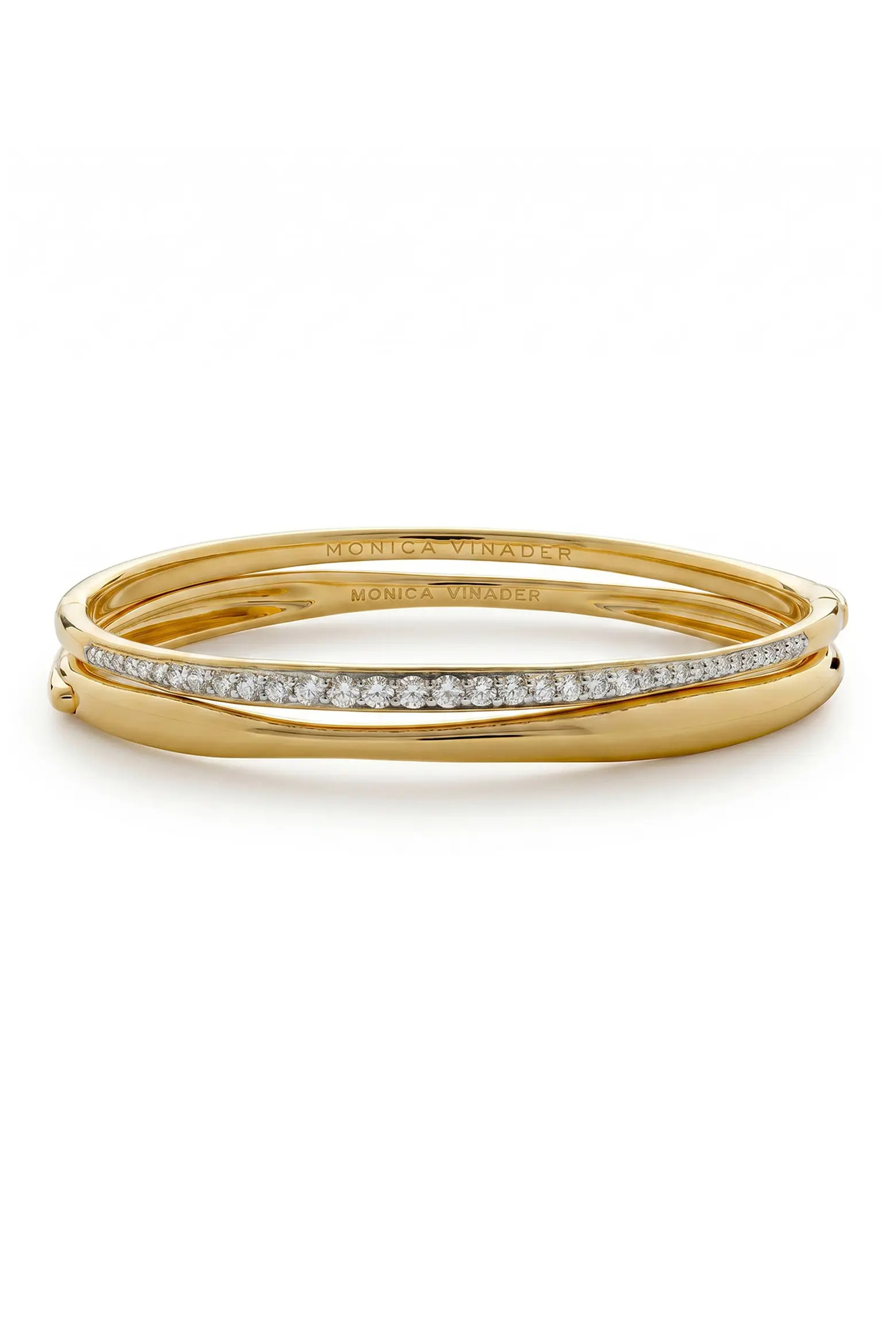 Nura Lab Grown Diamond Set of 2 18K Gold Vermeil Bangle Bracelets (Online Trunk Show) (Women) | N... | Nordstrom