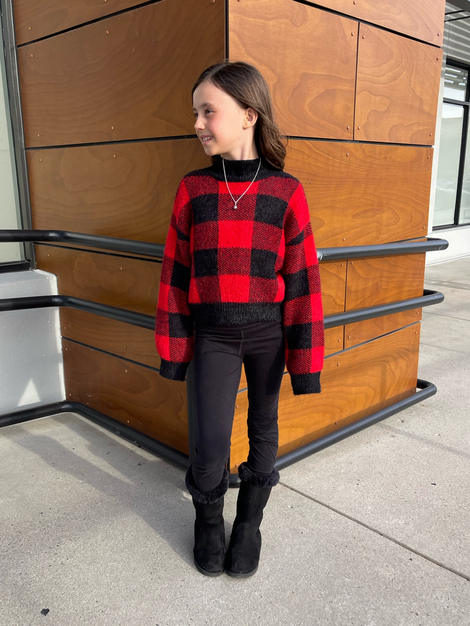 Cozy Christmas outfit for girls. Everything fits tts.

Christmas sweater. Leggings. Tall boots. Girls outfit. Christmas outfit. Holiday outfit. Winter fashion. Kids outfit. #madisonxrose 

#LTKfamily #LTKHoliday #LTKkids