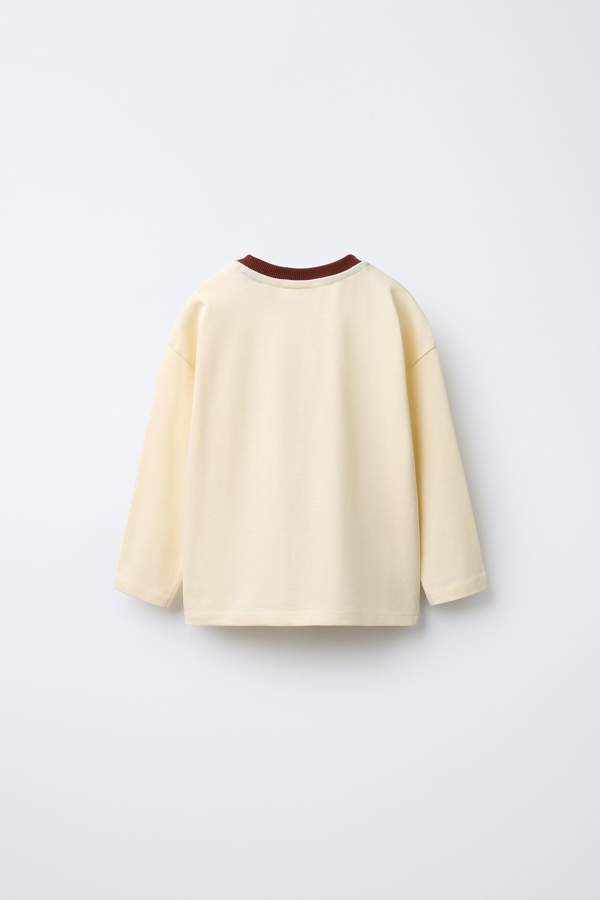 FLOCKED TEXT T-SHIRT | Zara US