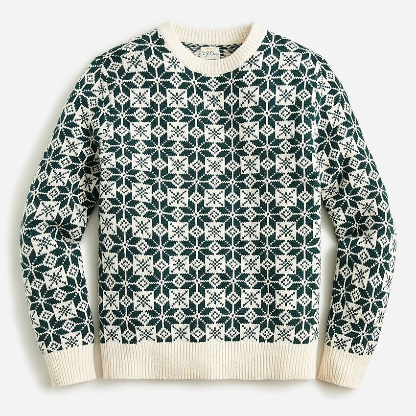 Lambswool Fair Isle crewneck sweater | J. Crew US