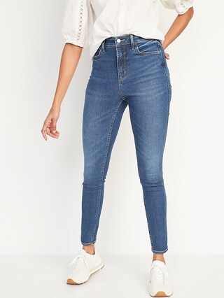 High-Waisted Rockstar 360° Stretch Super Skinny Jeans for Women | Old Navy (US)