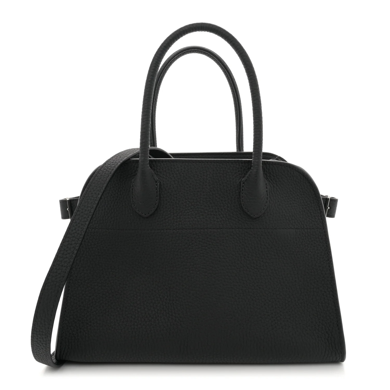 Grained Calfskin Soft Margaux 10 Bag Black | FASHIONPHILE (US)