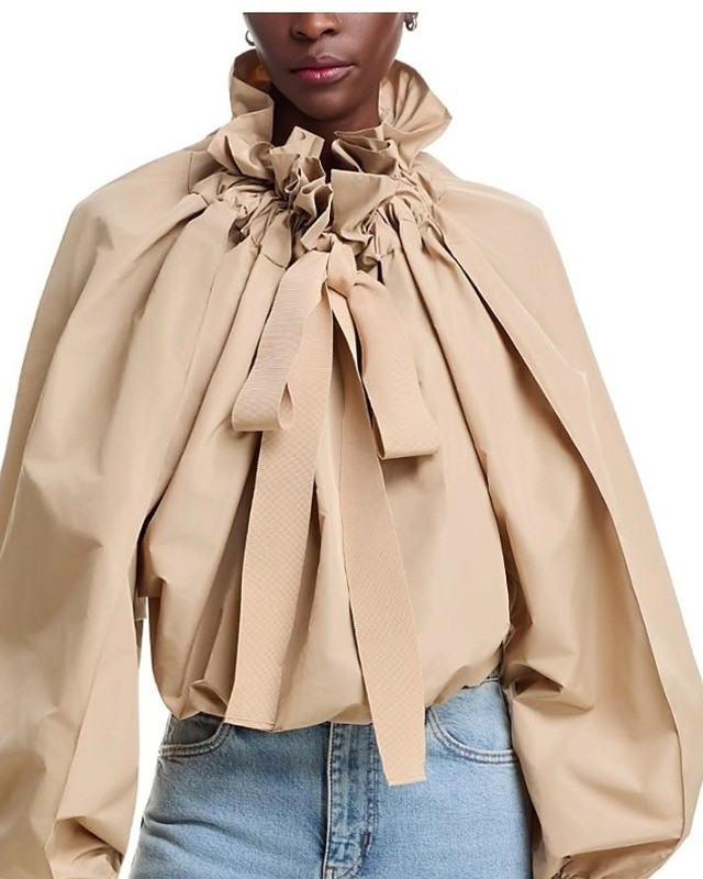 Obsessed!!!! I love everything about thisI adore exaggerated puff sleeves I love pleats I love bows all of it I love it can be dressed up it can be dressed down it has some edge but can be really sweet and this color chef's kiss perfection This one is on the high end but I've listed quite a few styles similar if you aren't as into the exaggerated elements

#LTKgrwm #LTKootd #LTKstorytime