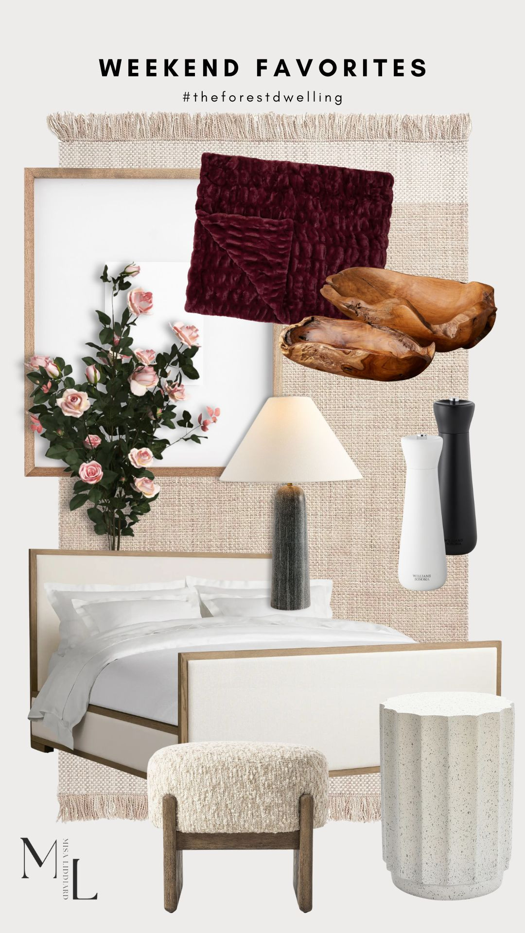 Weekend faves! The Kian Rug is a constant top pick. Can be used indoors or out. Amazing quality. I have two of the marble lamps styled in the primary bedroom. Love a good substantial piece. The faux roses look so good outside for a never ending bloom! 

 #LTKdayinmylife #LTKSeasonal #LTKHome