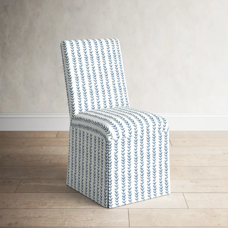 Bari Cotton Solid Back Parsons Chair | Wayfair North America