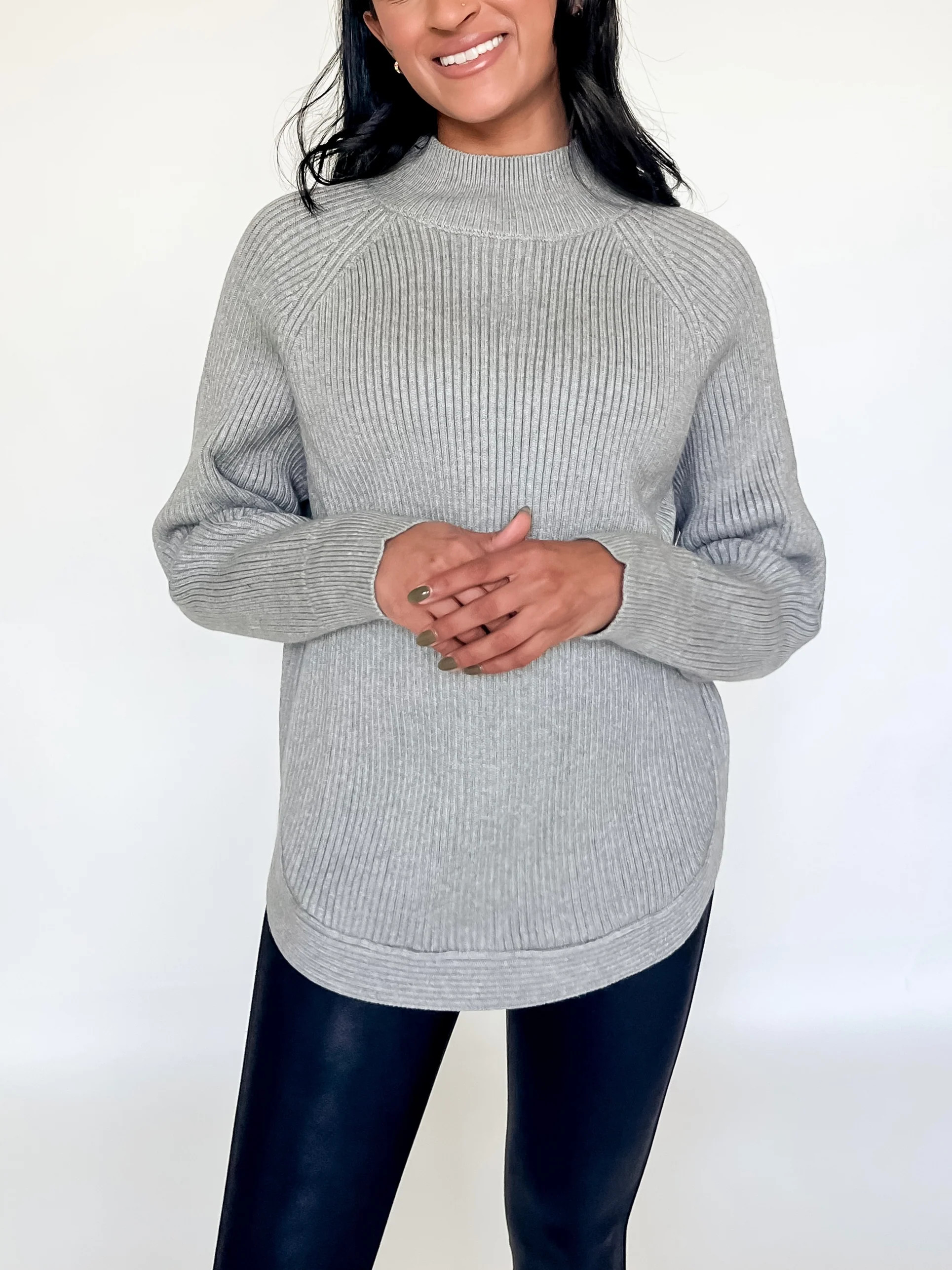 CRISP AIR MOCKNECK SWEATER | Harper's Den