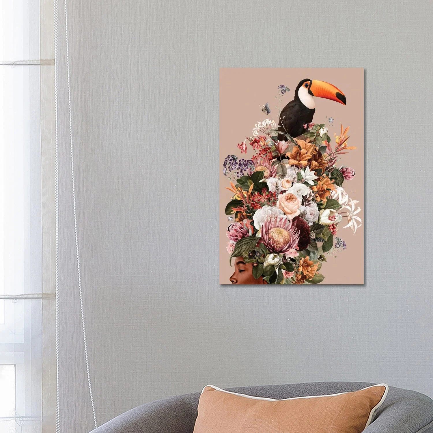 iCanvas "Floral Woman I" by Danilo de Alexandria Canvas Print | Bed Bath & Beyond