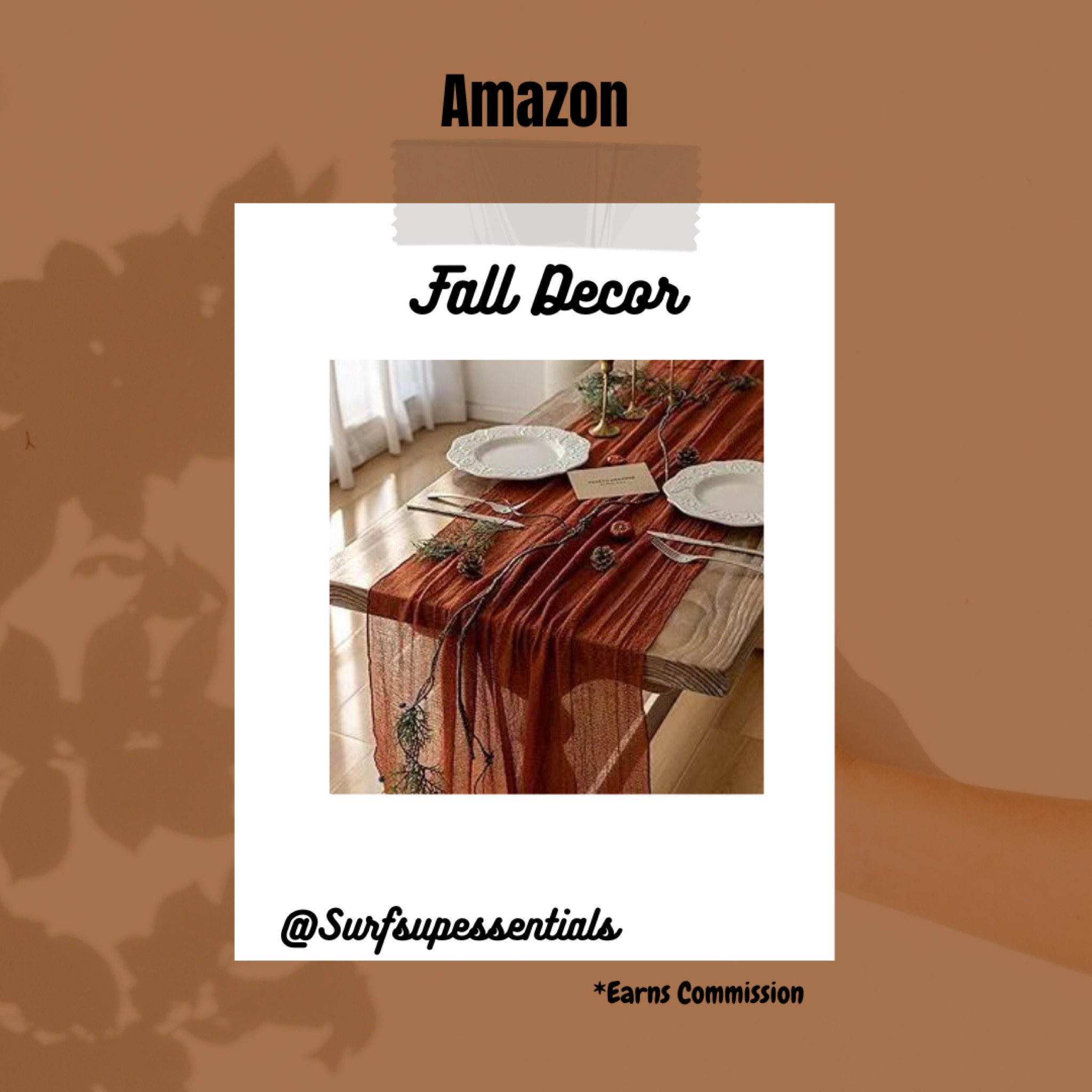 🍁 Perfect table runner to host those holiday parties this season, incredible price on this to! 
#falldecor #thanksgiving #tablerunner 

#LTKHome #LTKSeasonal #LTKParties