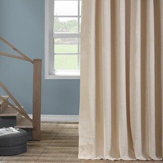 Exclusive Fabrics French Linen Lined Curtain Panel (50 X 108 - Ancient Ivory) | Bed Bath & Beyond