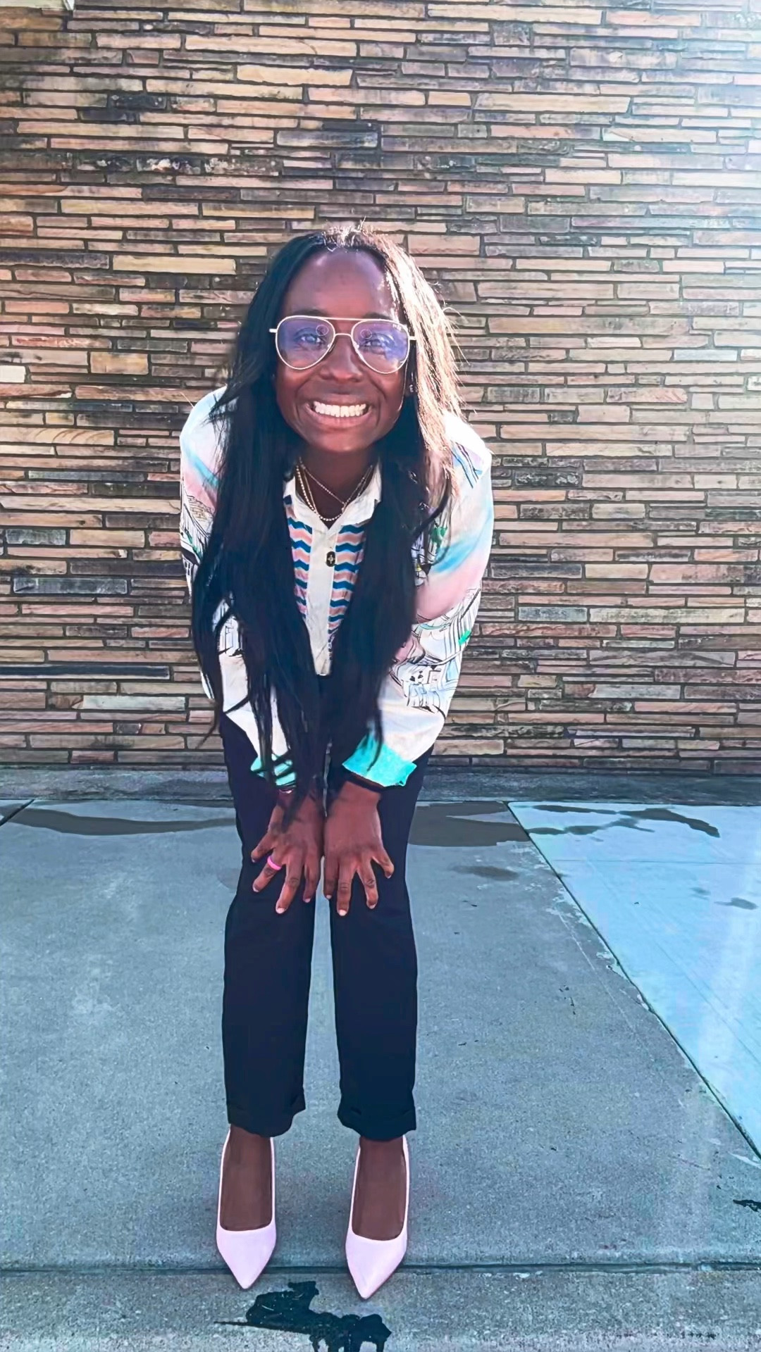 Shein, workwear, slacks, button down, button up, blue light glasses, heels, wear to work

#LTKworkwear #LTKshoecrush #LTKfindsunder50