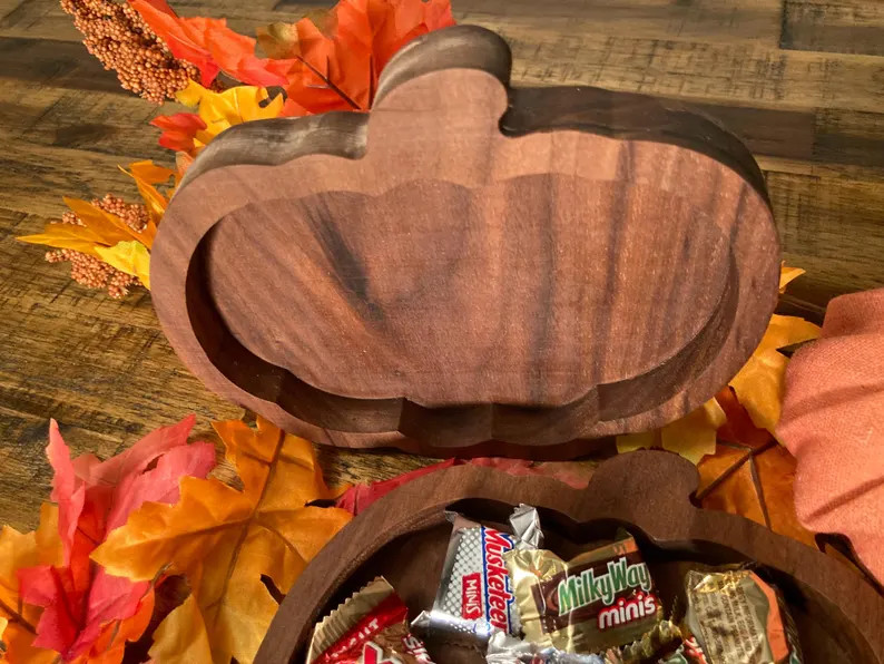 Pumpkin Shape Holiday Bowl - Etsy | Etsy (US)