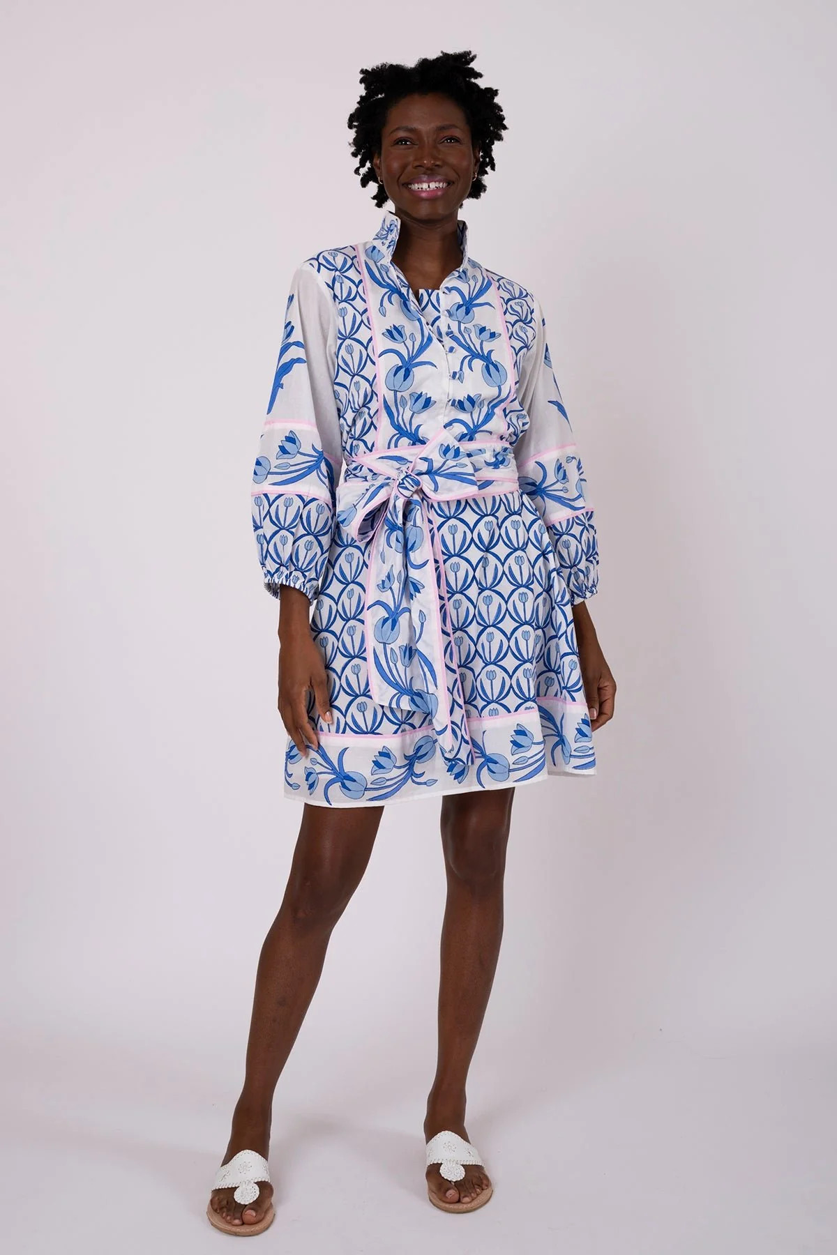 SUE SARTOR Flounce Shorty | Cerulean Tulip | SUE SARTOR