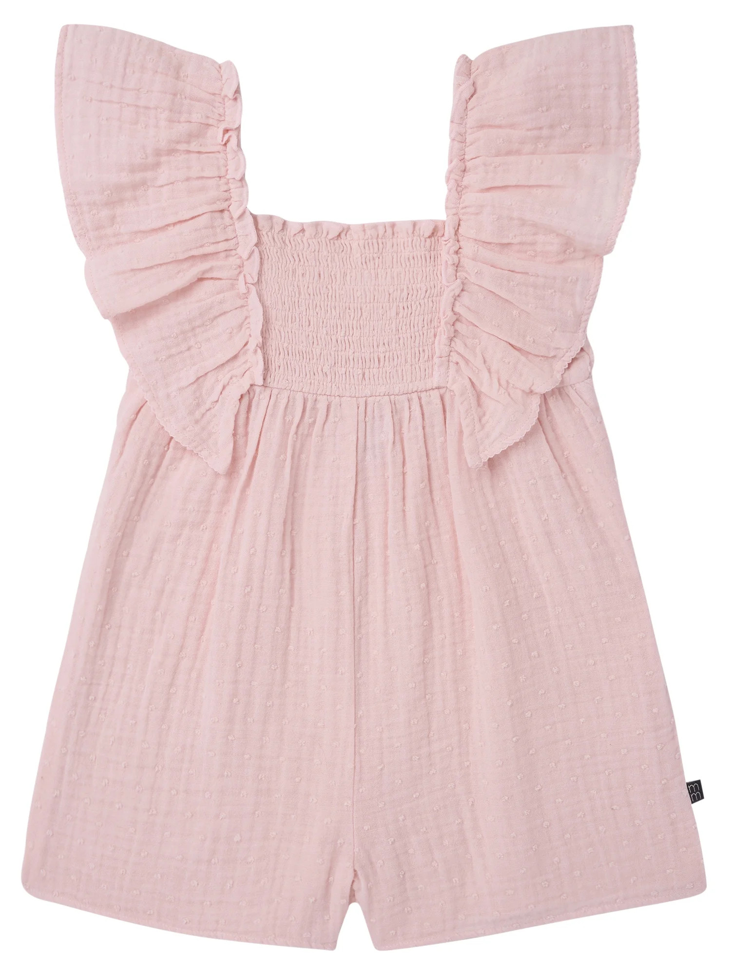 Modern Moments by Gerber Toddler Girl Flutter Romper with Smocking, Sizes 12 Months - 5T | Walmart (US)
