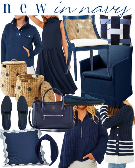 Navy blue dress, laundry, basket, nursery basket, POLKADOT basket, washable, loafers, casual fall shoes, navy blue  cableknit sweater pull over loungewear, leisurewear blue sweater, pull over dining chair, casual chair, accent chairs will work bag, leather bag, handbag, fall handbag, fall fashion, full styles, classic preppy style, grandmillennial style coastal style, blue, and white fall fashion 

#LTKstyletip #LTKhome #LTKSeasonal