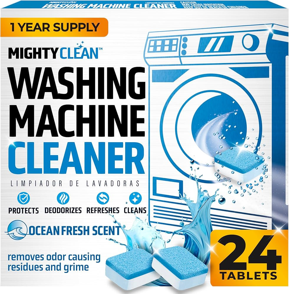 Washing Machine Cleaner Tablets 24 Pack - 1 Year Supply, Septic Safe Washing Machine Cleaning Tab... | Amazon (US)