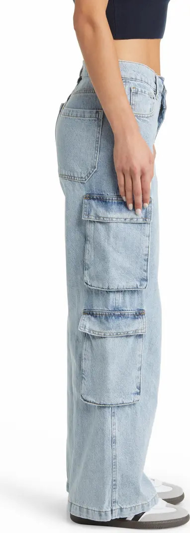 PacSun '90s Asymmetric Fly Wide Leg Cargo Jeans | Nordstrom | Nordstrom