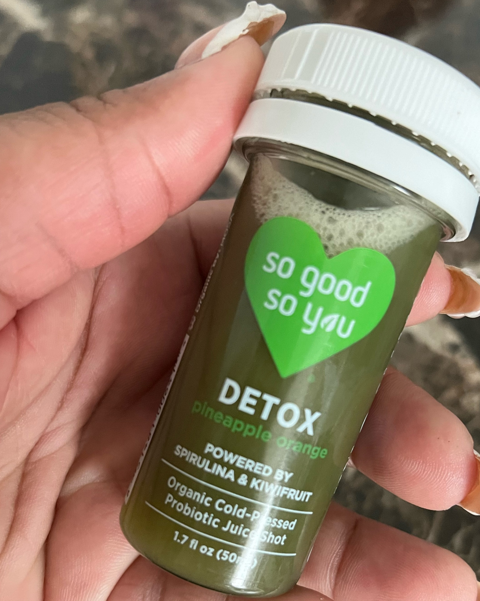 

✨ Fresh Start, Fresh Glow! ✨
Starting the new year with a little boost! This So Good So You Detox Shot is packed with pineapple, orange, spirulina, and kiwifruit—an organic cold-pressed powerhouse to help cleanse and energize from the inside out. 🌿

Perfect for resetting and realigning after the holidays! Cheers to a healthier, glowing 2025. 🥂💚

#LTKFitness #LTKBeauty #LTKActive