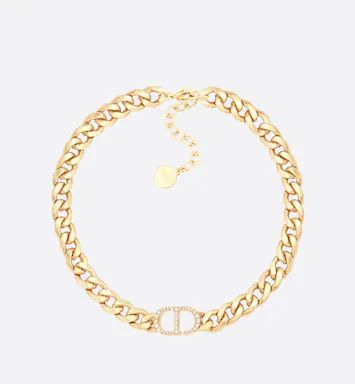 30 Montaigne Necklace Gold-Finish Metal and Silver-Tone Crystals | DIOR | Dior Beauty (US)