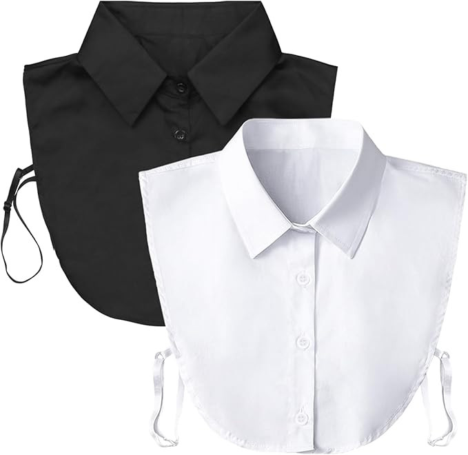 Fake Collar Detachable Dickey Collar Blouse Half Shirts Peter Pan Faux False Collar for Women & G... | Amazon (US)