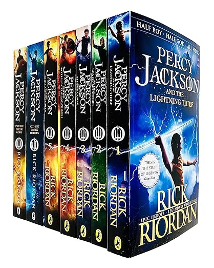 Percy Jackson Collection 7 Books Set (Lightning Thief, Sea of Monsters, Titan's Curse, Battle of ... | Amazon (US)