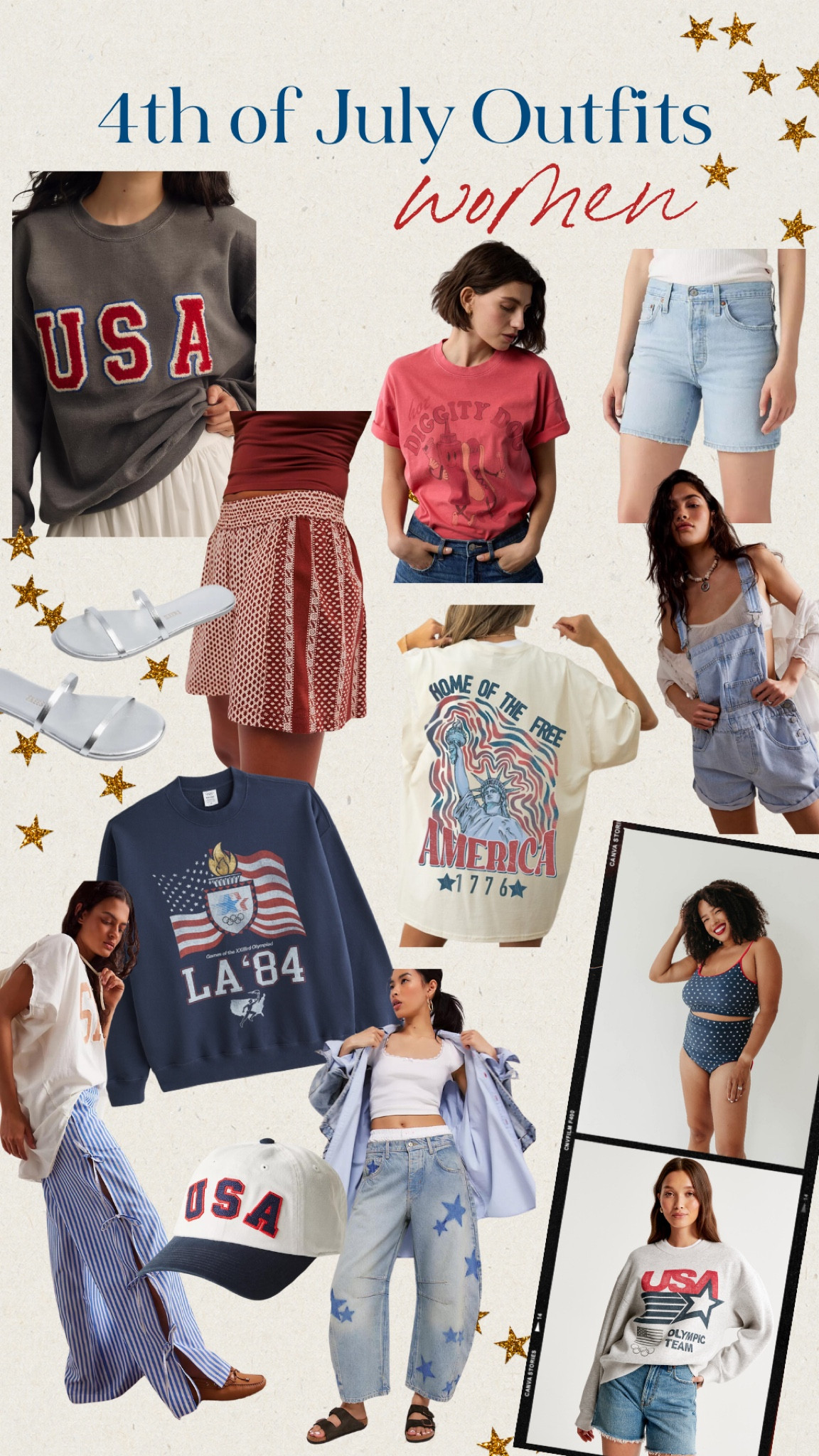 4th of July outfit inspiration for women! More on the blog. Tarathueson.com

Americana, USA, patriotic 

#LTKStyleTip #LTKSeasonal #LTKFindsUnder50