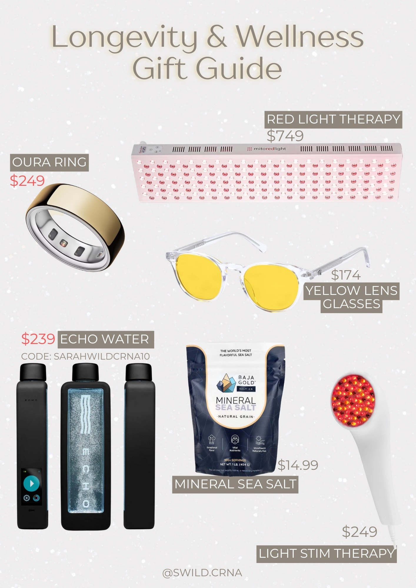 Everything to maximize life longevity and wellness! Send this to someone who is still looking to buy you a gift this year—DM me for the link for my ECHO H2O WATER BOTTLE

#LTKGiftGuide #LTKHoliday #LTKfitnessgoals