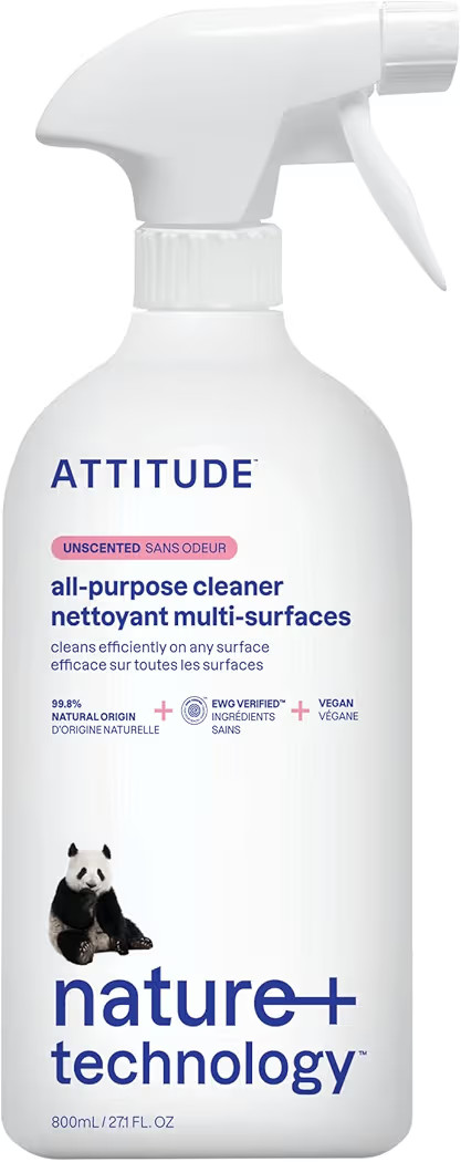 ATTITUDE All Purpose Cleaner Spray, EWG Verified, Vegan, Made with 94% Plant-Based Ingredients, S... | Amazon (US)