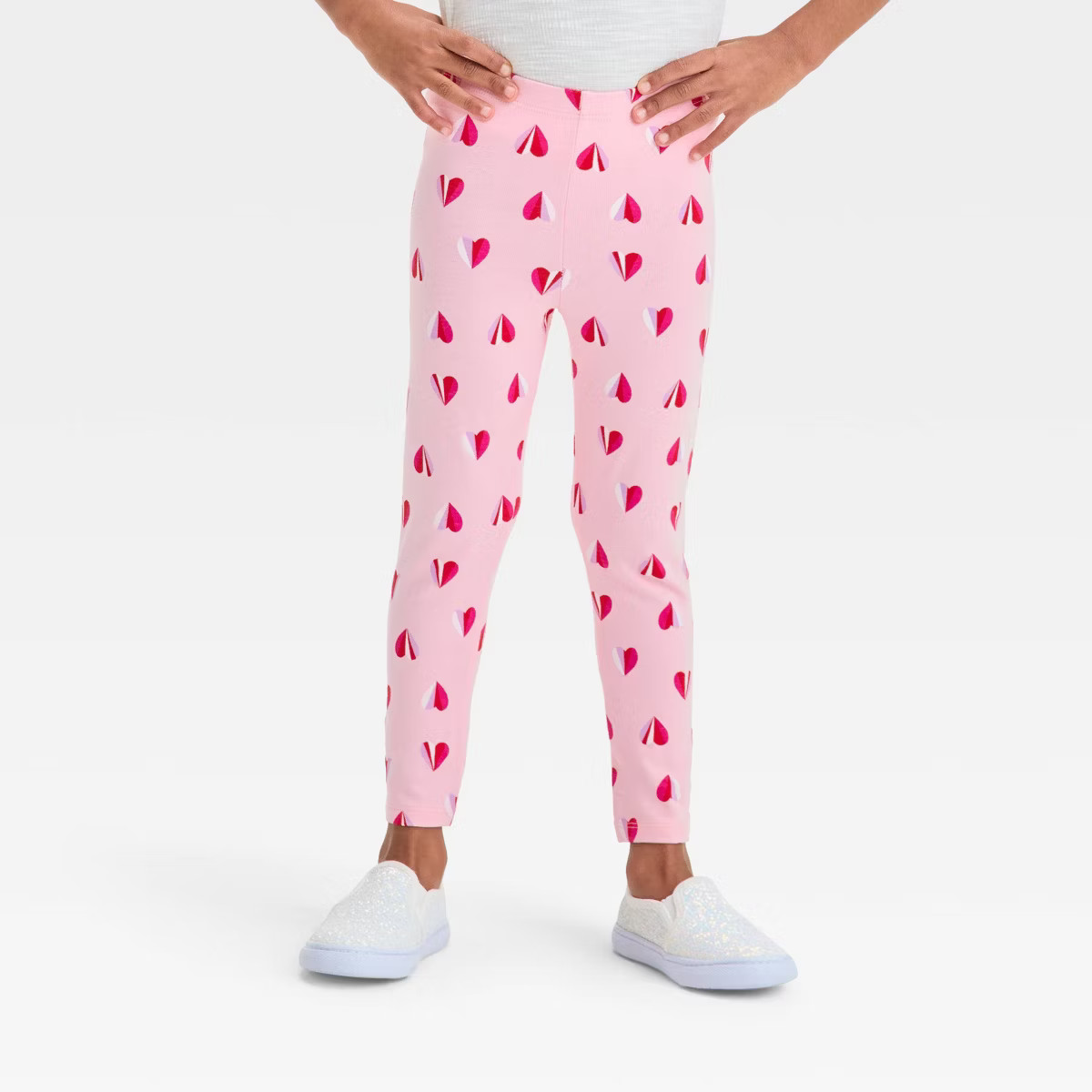 Toddler Girls' Hearts Printed Pants - Cat & Jack™ | Target