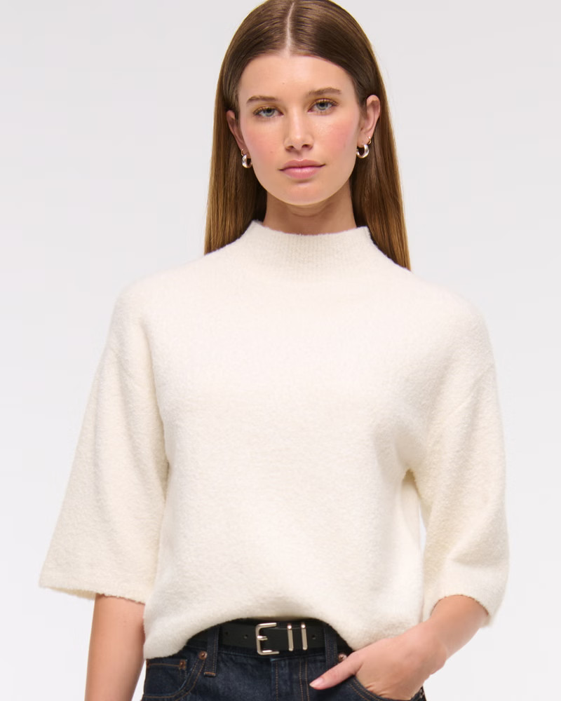 Women's Barrel Sleeve Sweater | Women's Tops | Abercrombie.com | Abercrombie & Fitch (US)